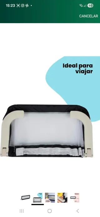 Barrera cama portátil
