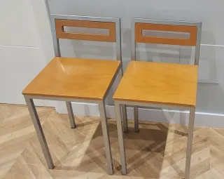 Banco in metallo e legno (2 unità)