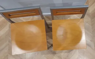 Banco in metallo e legno (2 unità)