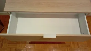 Cómoda 3 cajones Roble/ 80x77x38cm