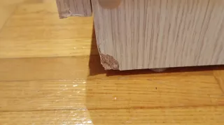 Cómoda 3 cajones Roble/ 80x77x38cm