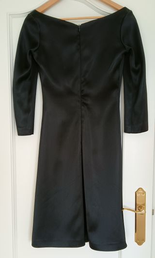 Vestido noche Jocomomola by Sybilla satén negro