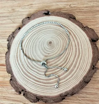 Pulsera acero brillo strass.