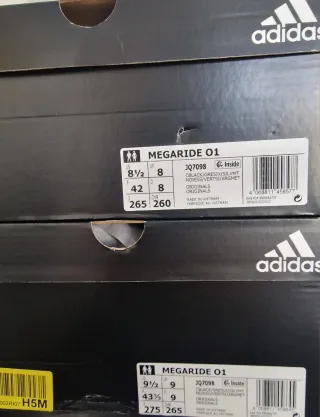 Adidas Megaride 2 pares T. 41 y 42