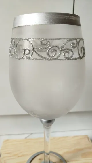 Calice decorativo vetro