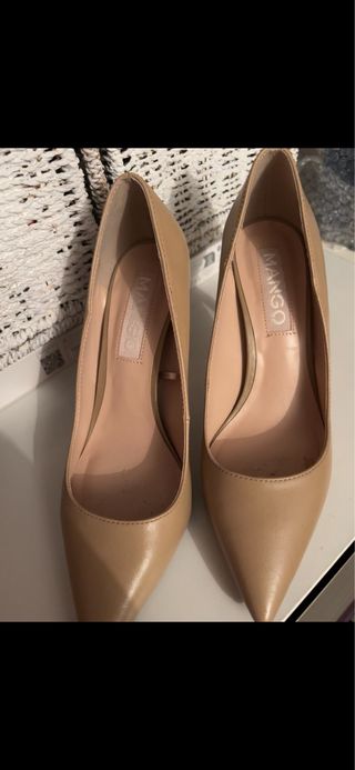 Zapatos de tacón Mango beige