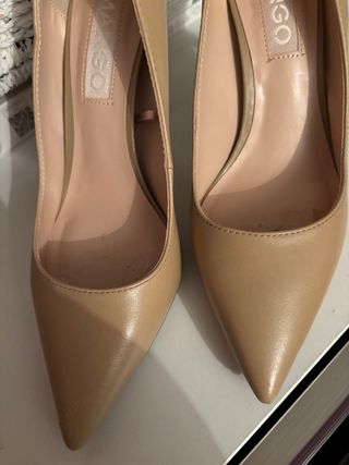 Zapatos de tacón Mango beige
