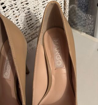 Zapatos de tacón Mango beige