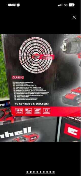 Lote 8 Taladros Atornillador Einhell Precintados