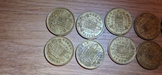 14 Monedas 1 Peseta Franco 1966