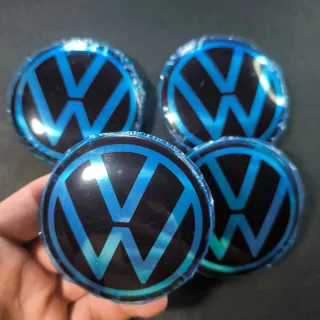 TAPABUJES VW 65mm LOGO NUEVO - EMBLEMAS VOLKSWAGEN