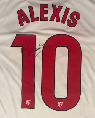 Camiseta original Sevilla Alexis Sánchez firmada