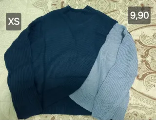 Jersey azul y azul cielo talla XS