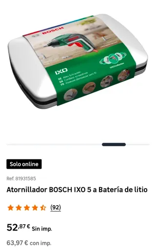 Atornillador Bosch IXO