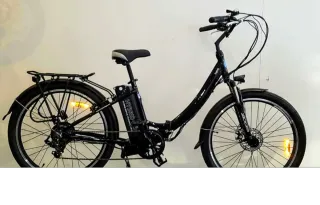 Bicicleta Eléctrica Plegable Negra