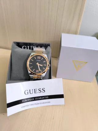Reloj Guess Hombre Plata y Oro rosa
