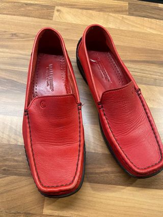 Mocasines de piel VALLEVERDE rojos