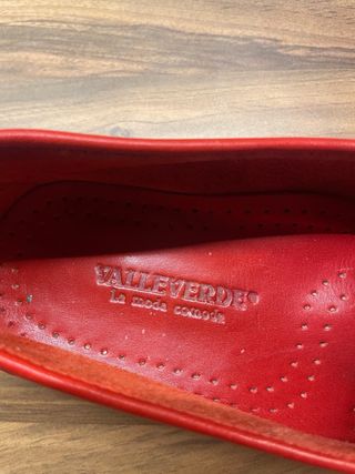 Mocasines de piel VALLEVERDE rojos