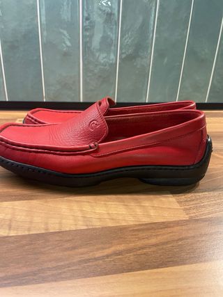 Mocasines de piel VALLEVERDE rojos