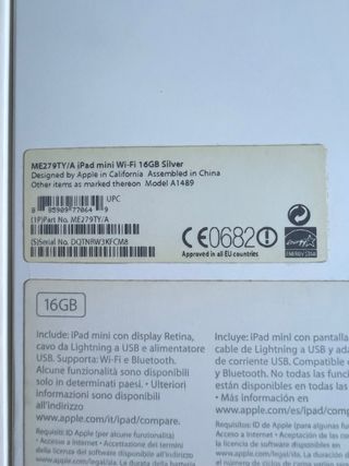 iPad mini 2 16GB Plata