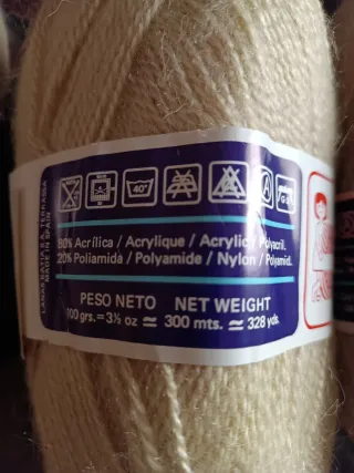 Lote ovillos de lana