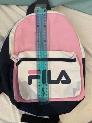 Mochila Fila pequeña rosa y negra