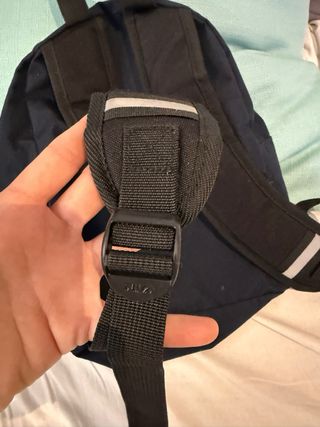 Mochila Fila pequeña rosa y negra