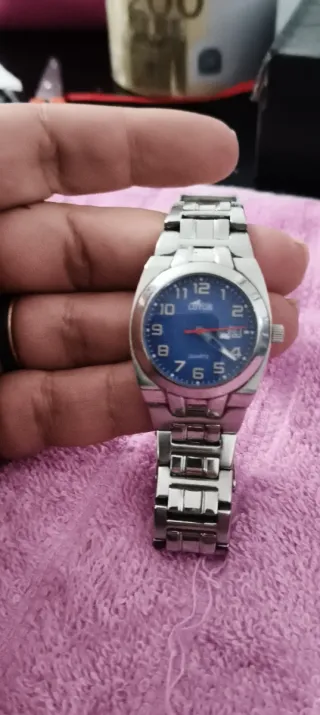 Reloj Lotus Mujer Azul y Plateado