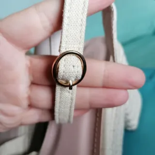 Sandalias esparto tacón beige