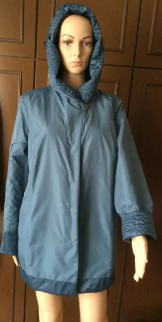 Giacca Marina Rinaldi reversibile blu IT 48