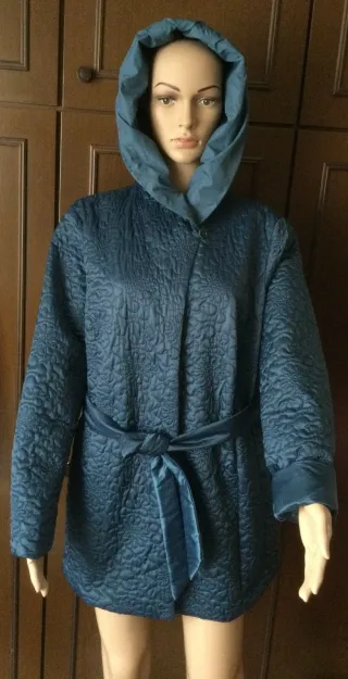 Giacca Marina Rinaldi reversibile blu IT 48