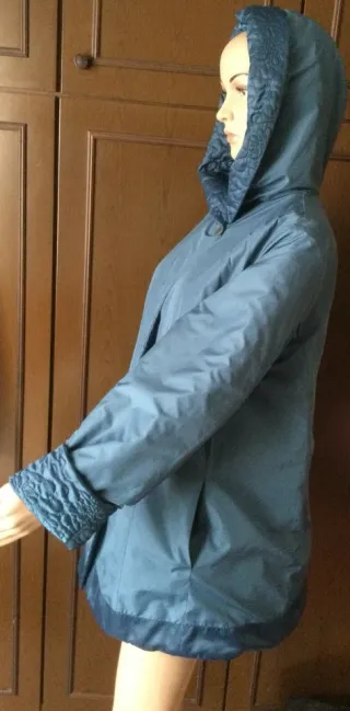 Giacca Marina Rinaldi reversibile blu IT 48