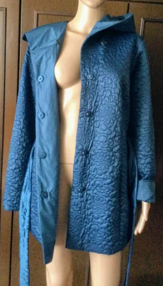 Giacca Marina Rinaldi reversibile blu IT 48