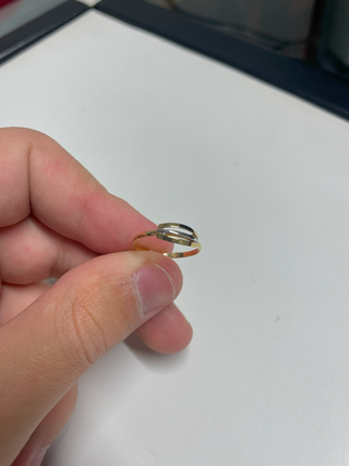 Anillo Oro 18K Bicolor