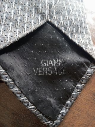 Cravatta Gianni Versace grigia e bianca