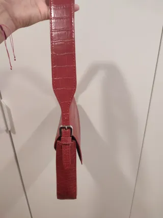 Bolso granate de hombro