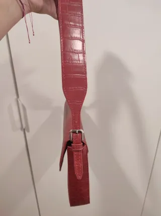 Bolso granate de hombro