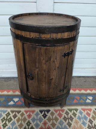 Mueble Bar Barril Vintage. Madera