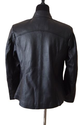 Chaqueta de cuero Sir Raymond Taylor Negra