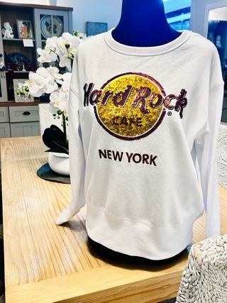 Sudadera Hard Rock Cafe New York Lentejuelas