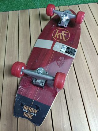 Skateboard KRF Surf Skate Ready TO Ride Red 78,74x26,04mm