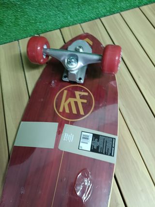 Skateboard KRF Surf Skate Ready TO Ride Red 78,74x26,04mm