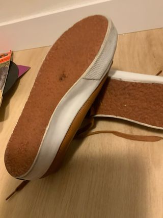 zapatillas SUPERGA PIEL, color Camel, talla 38