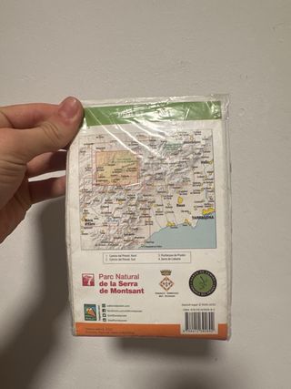 Mapa Serra de Montsant Piolet