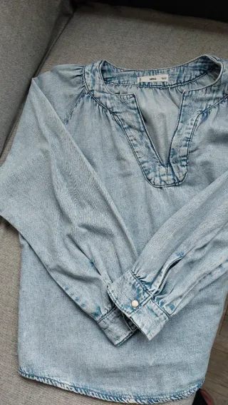 Mango - Blusa vaquera
