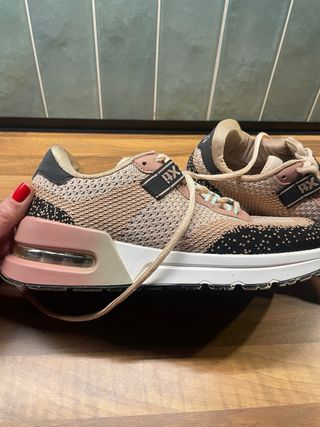 Deportivas XTI Mujer Talla 38 Beige/Rosa