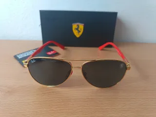 Gafas Ray-Ban Scuderia Ferrari Doradas Rojas