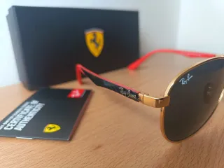 Gafas Ray-Ban Scuderia Ferrari Doradas Rojas