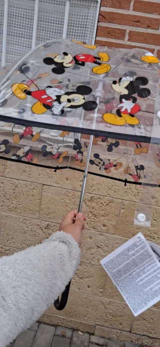 Paraguas Transparente Disney Mickey Mouse