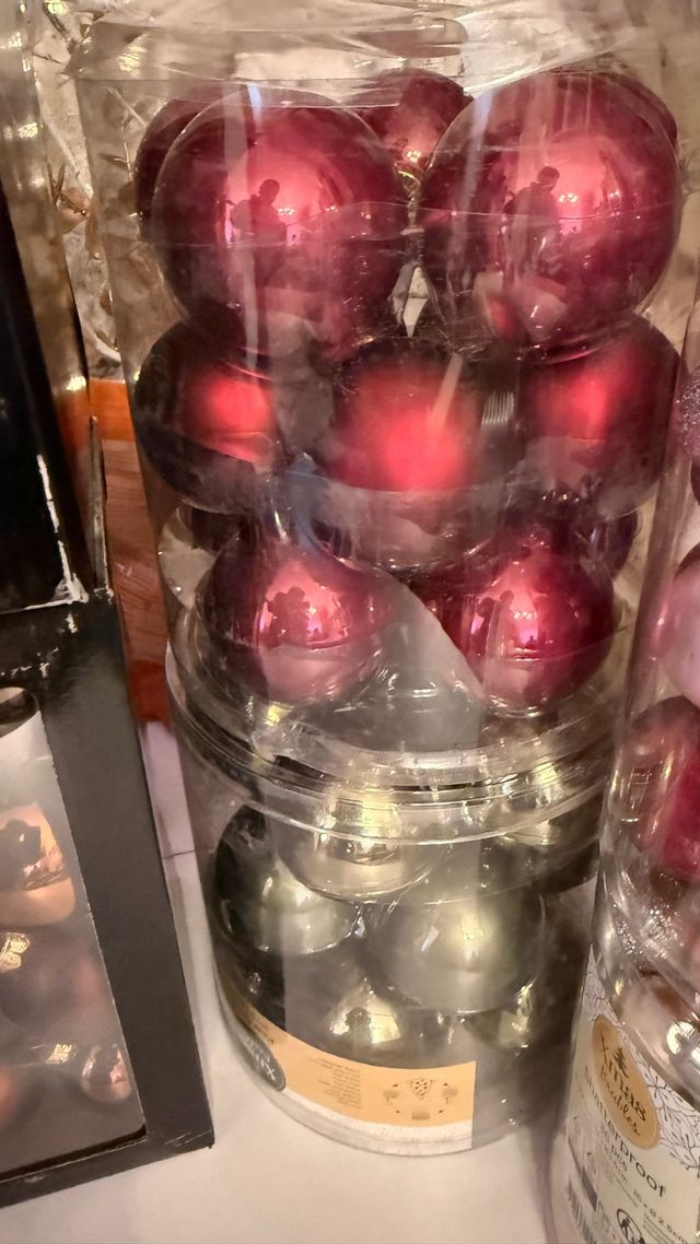 Lote adornos Navidad Xmas Baubles cristal